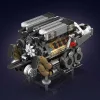 BGT supercar W16 suitable for Lego building blocks engine assembly toy model