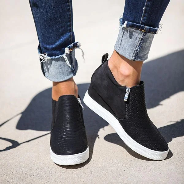 Bonnieshoes Wedge Daily Comfy Sneakers