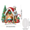 >SALE<Acrylic Special Shaped Christmas Cat House Desktop Diamond Art Kits for Home