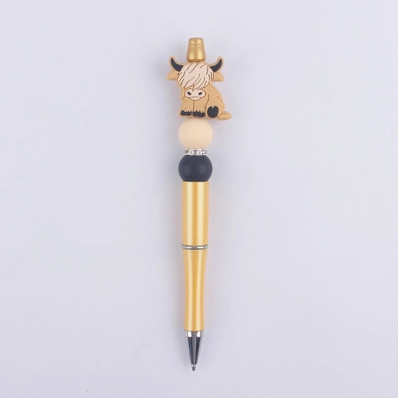 1 Piece Animal Class Learning Daily Plastic Silica Gel Cartoon Style Cute Gel Pen