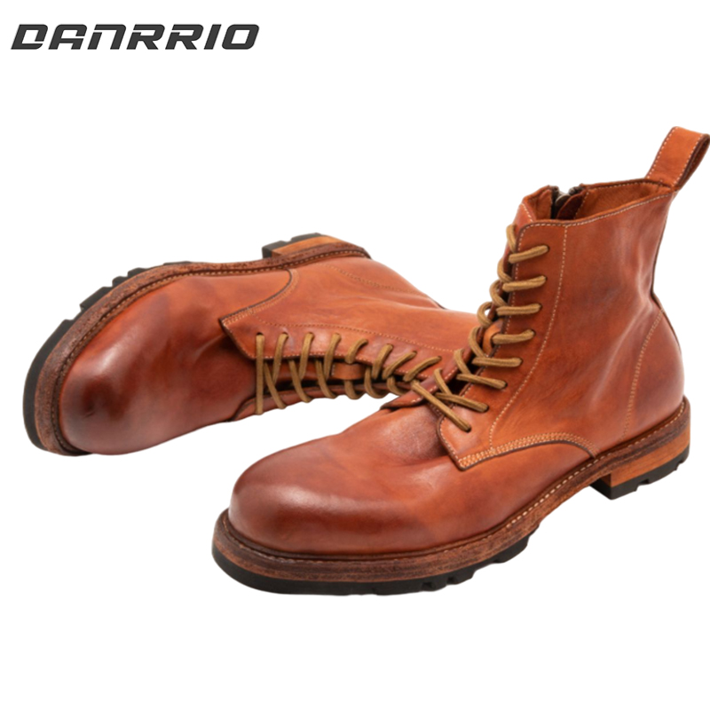 DANRRIO Handmade Retro British Style Horsehide Boot|Goodyear Craft Boots DANRRIO.COM DANRRIO