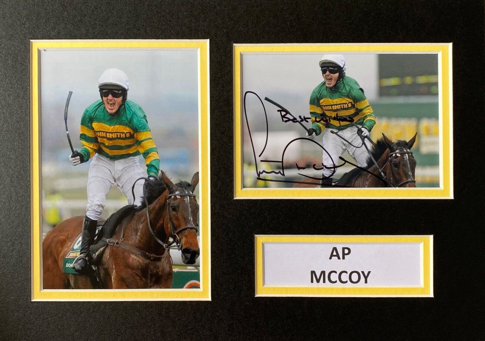 AP MCCOY HAND SIGNED A4 Photo Poster painting MOUNT DISPLAY DON'T PUSH IT AUTOGRAPH