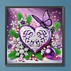Flowers Butterfly - Crystal Rhinestone Diamond Painting
