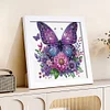 5D DIY Partial Special Shaped Drill Diamond Painting Kit Butterfly Decor With Frame Kit 18x18cm