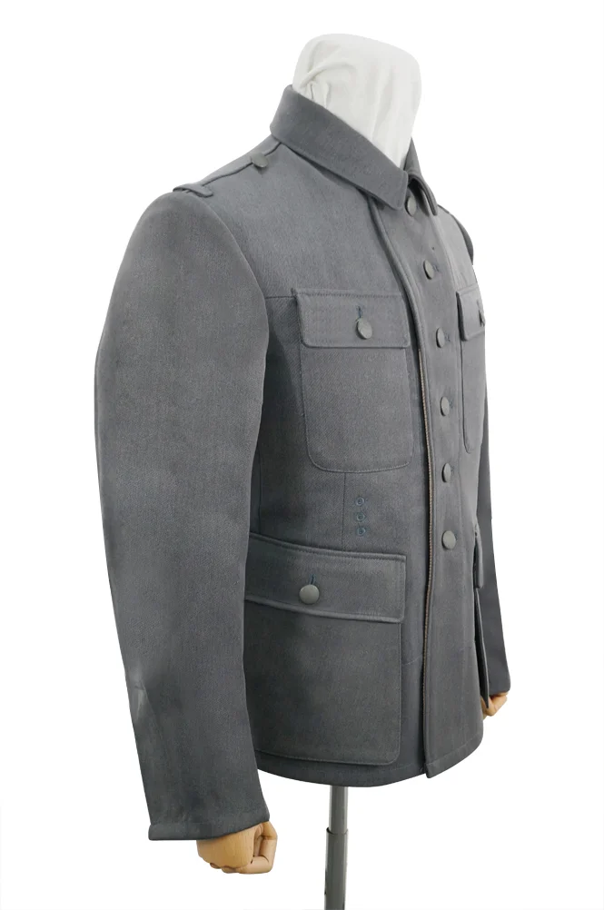   Wehrmacht German M1943 NCO Grey Gabardine Tunic Feldbluse German-Uniform