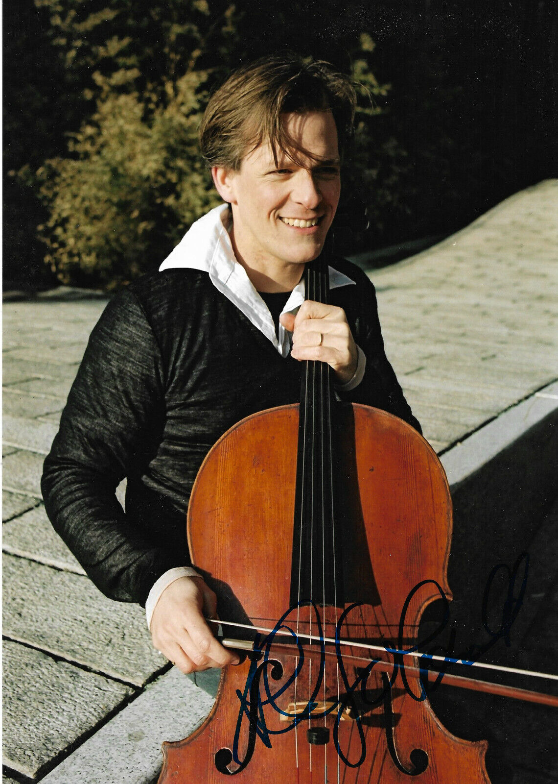 Alban Gerhardt Cellist signed 8x12 inch Photo Poster painting autograph
