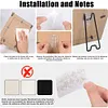 6 Pcs Picture Frame Bracket with Self-Adhesive Photo Frame Bracket Display Stand