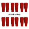 6 Pairs Compression Football Socks Cover Compression Leg Warmers Sweat Absorption Calf Socks Running Cycling Football Protectors