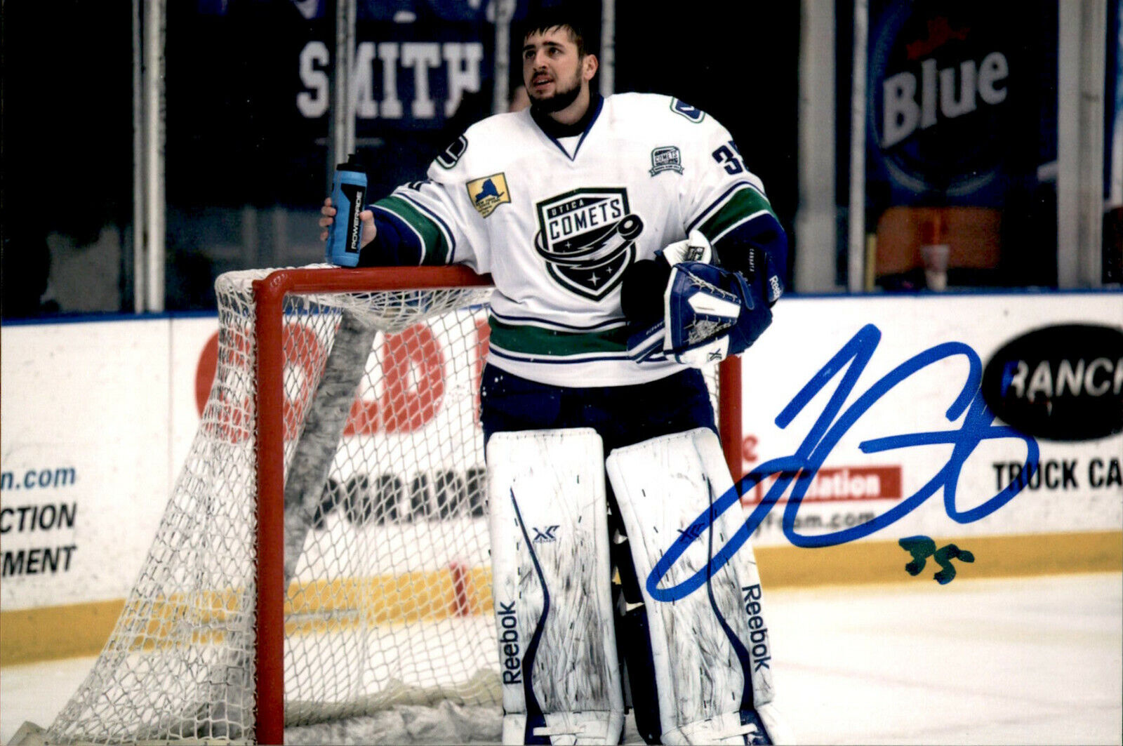 Joe Cannata SIGNED 4x6 Photo Poster painting VANCOUVER CANUCKS / COLORADO AVALANCHE UTICA COMETS