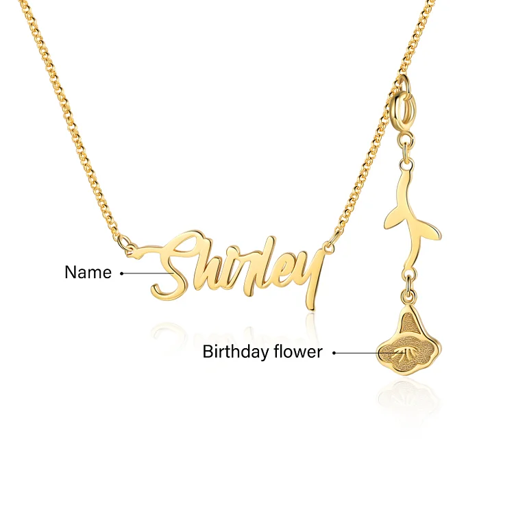 September birth 2024 flower necklace