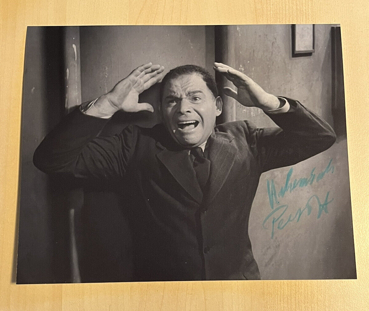 NEHEMIAH PERSOFF SIGNED 8x10 Photo Poster painting ACTOR AUTOGRAPHED TWILIGHT ZONE COA