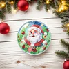 (US Local)6pcs Set Xmas Theme DIY Diamond Painting Coasters Kit with Holder Kit