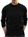 Men's Solid Color Bottoming Round Neck Casual Sweater