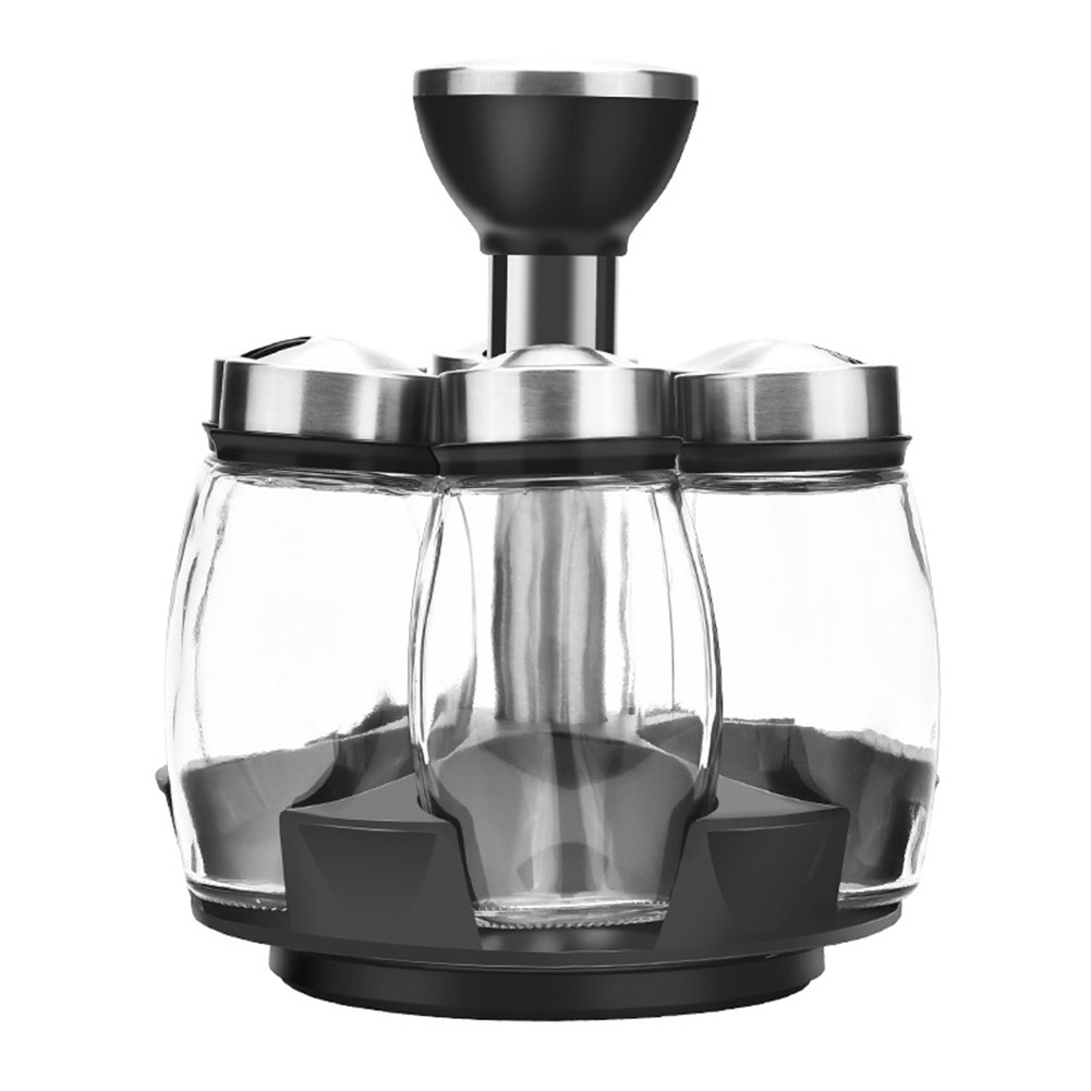 

Rotating Condiment Seasoning Jars Set Spices Bottles Kitchen Storage Rack, 501 Original