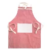 Pink Blue Printed stripe Unisex Cooking Dining Room Kitchen BBQ Restaurant Cleaning Pocket Waitress Brief Baking Mats Aprons 