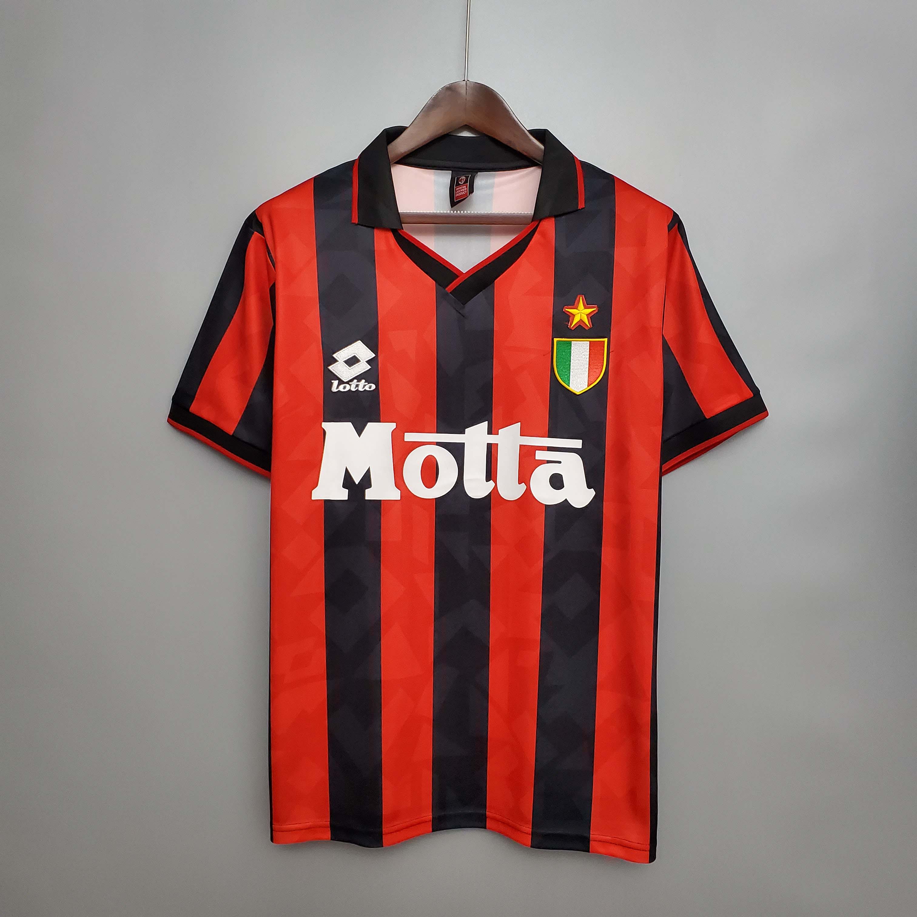 1993-1994 Retro AC Milan Home Football Shirt 1:1 Thai Quality
