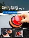 6 Pcs Car Wax Washing Polishing Sponge Applicator Pad Gripper Handle Polish Pad