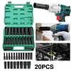1/2Inch Electric Wrench Socket Set 8-32mm Hexagonal Impact Socket Set(20PCS)