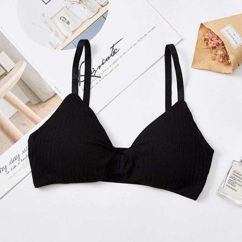 Sexy bra ladies push-up bra wireless underwear solid color bra cotton bra seamless underwear ladies bra