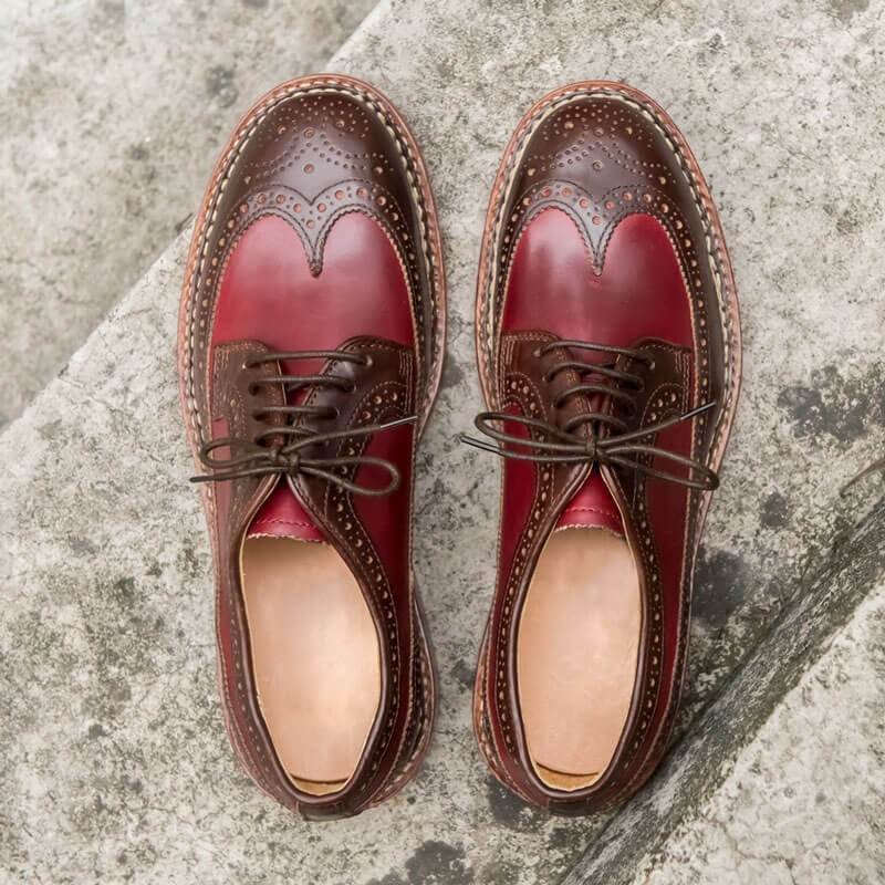 Handmade Genuine Calf Leather Oxford Shoes