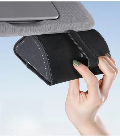 Car Suede Leather Glasses Case