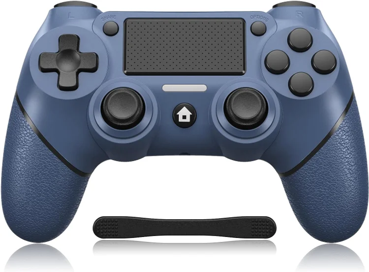 Andoe Wireless Controller Compatible with PS4, Game Controller with 6-Axis Motion Sensor/Dual Vibration/Non-Slip Joystick/1000mAh