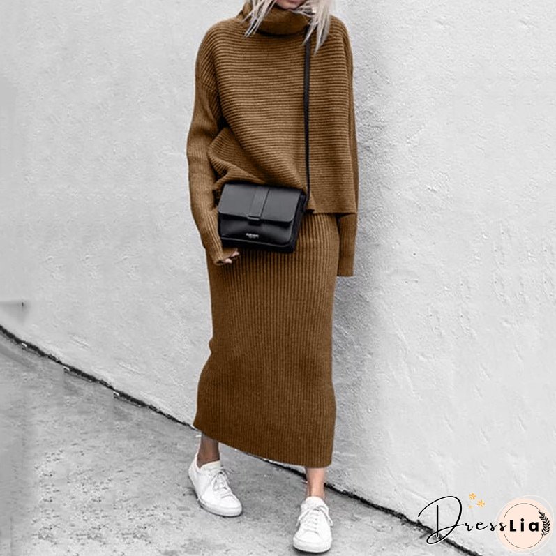 Women's Autumn Casual Loose Fashion Long Two-piece Suits