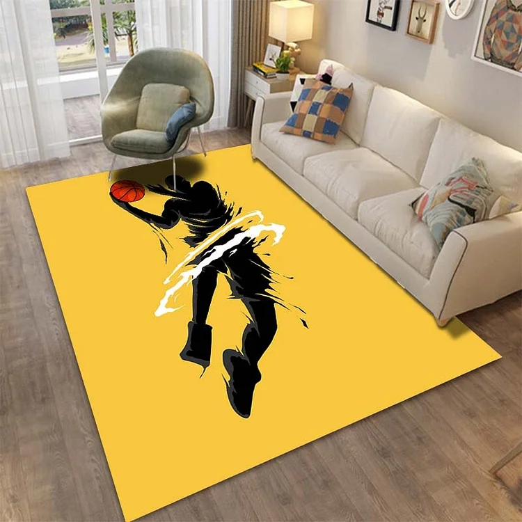 15 Size Basketball Star Player Printed Large Area Rug Carpet for Living Room Bedroom Sofa Children Room Decor Non-slip Floor Mat