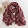 Autumn Winter Warm Floral Tassels Shawl Scarf
