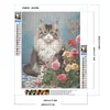 Chat Noble-Compl&egrave;te Rond Diamant Peinture-40X50CM