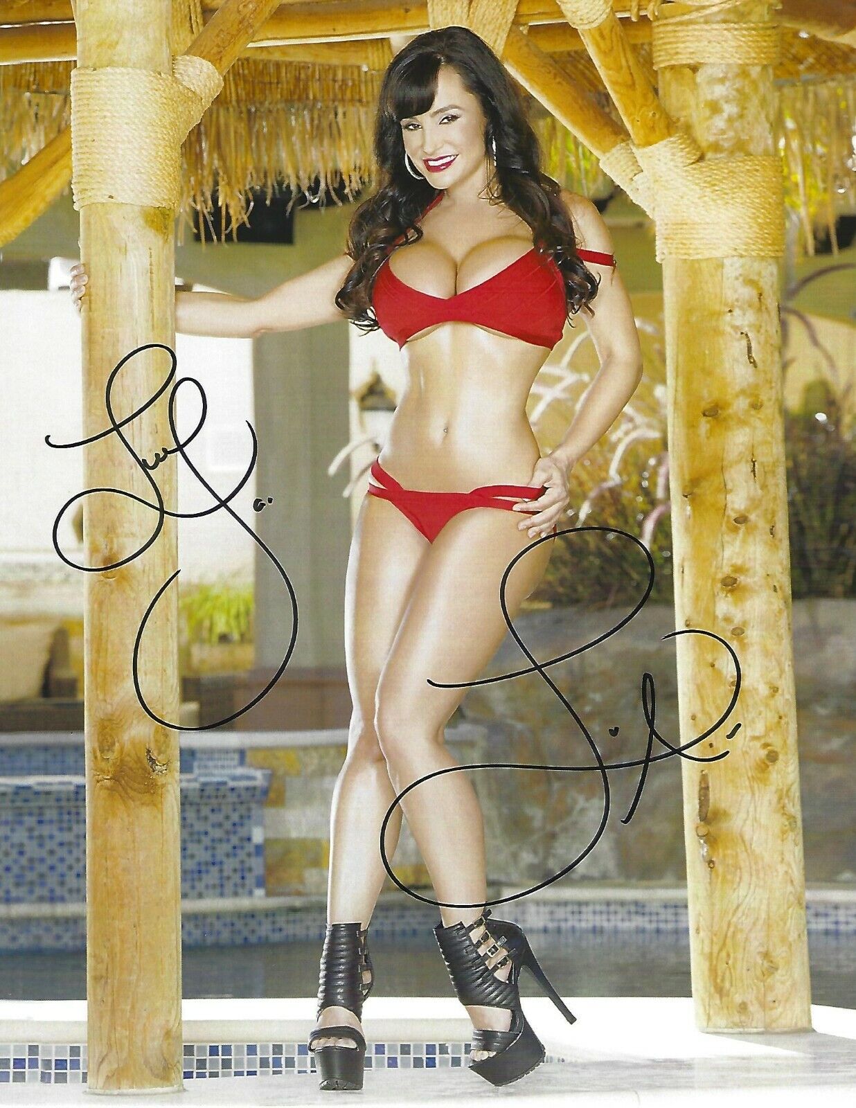 Lisa Ann Signed 8.5x11 Photo Poster painting Legendary Adult Film Star SEXY Picture Autograph 3