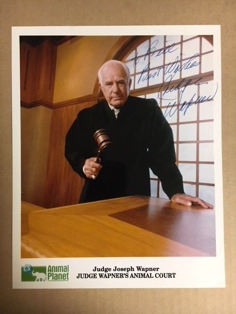 Judge Joseph Wapner Boldly Signed 8x10 Photo Poster painting COA