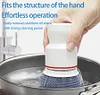 Water-Powered Pot Brush Fully Automatic Liquid Adding Rotating Kitchen Pot Brush Non-Stick Oil Dishwashing Brush Kitchen Brush With Stand, Can Be Used To Clean Pots, Basins And Sinks