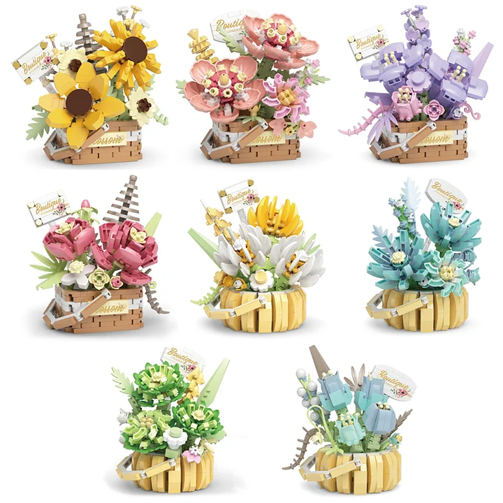 Flowers Botanical Collection Building Set with 8 Types