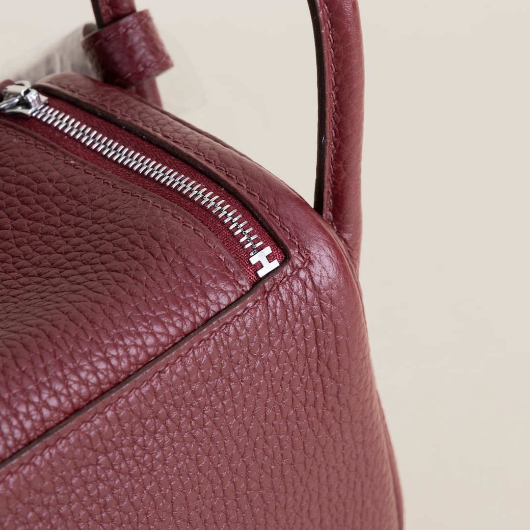 Mini Lindy Clemence leather 55 H Rouge PHW