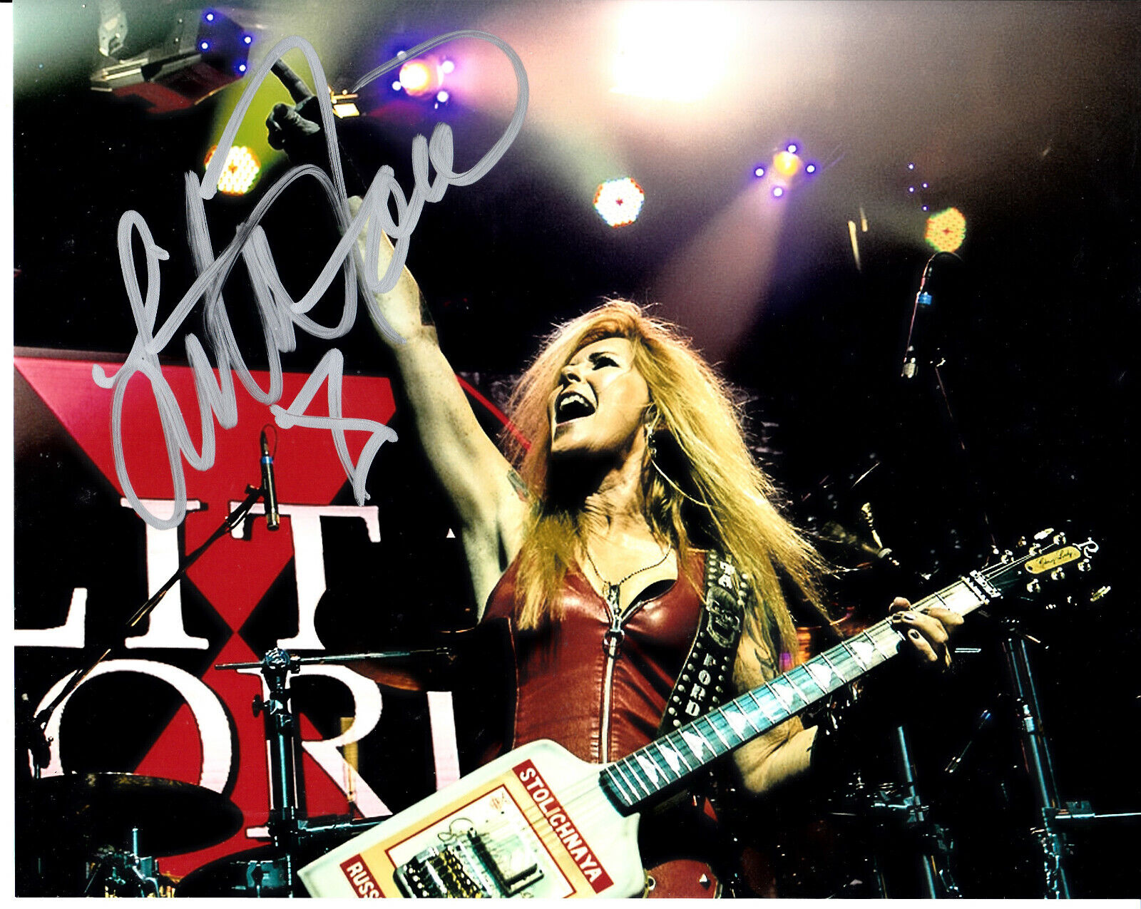 Lita Ford Autograph Signed 8x10