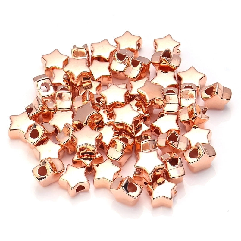 100 Pcs/package 50 Pcs/package Cute Pentagram Ccb Plating Jewelry Accessories