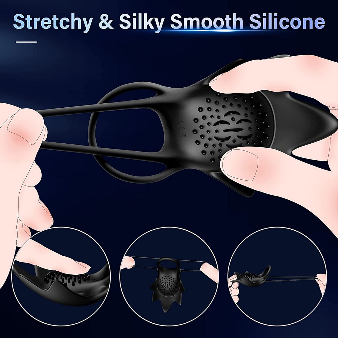10 Vibration Modes Starfish Vibrating Cockring Ring