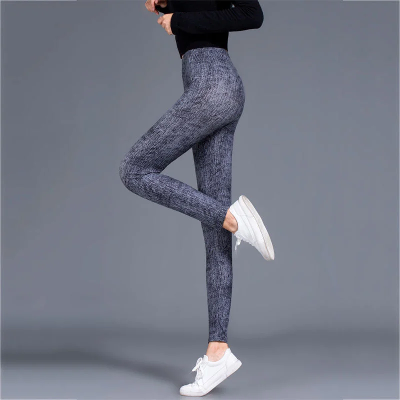 CUHAKCI Pencil Pants Women Jeggings Lady Casual Workout Sexy Leggings Fitness High Waist Trousers