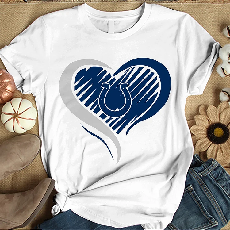 Indianapolis Colts Women's White Relaxed T-Shirt