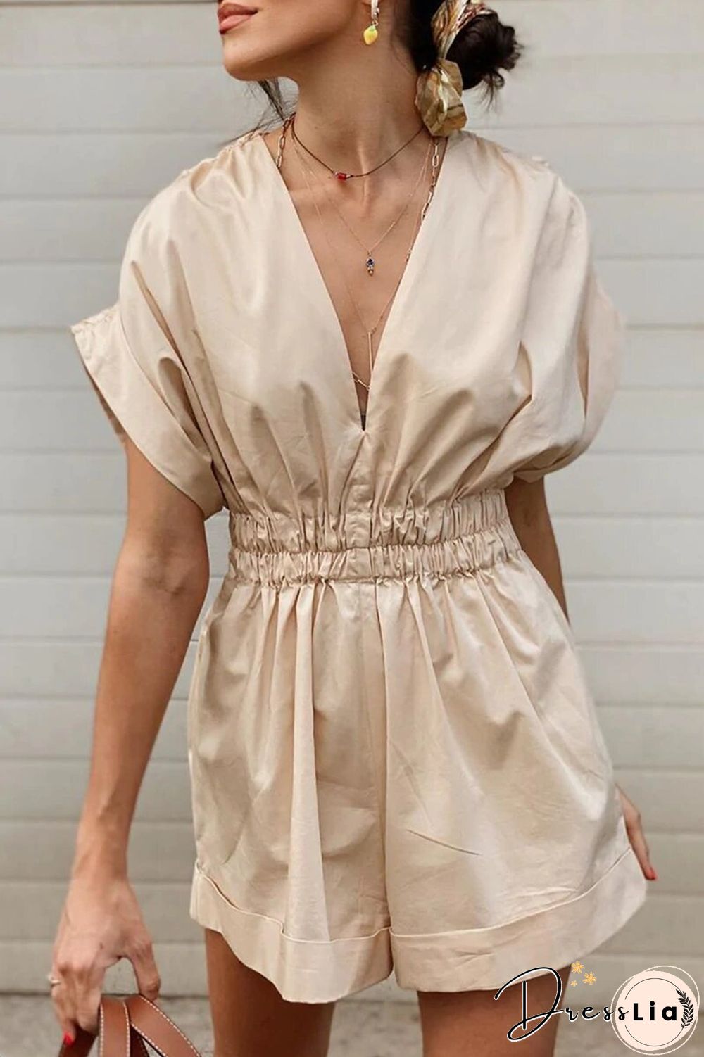 Any Occasion V Neck Bat Romper