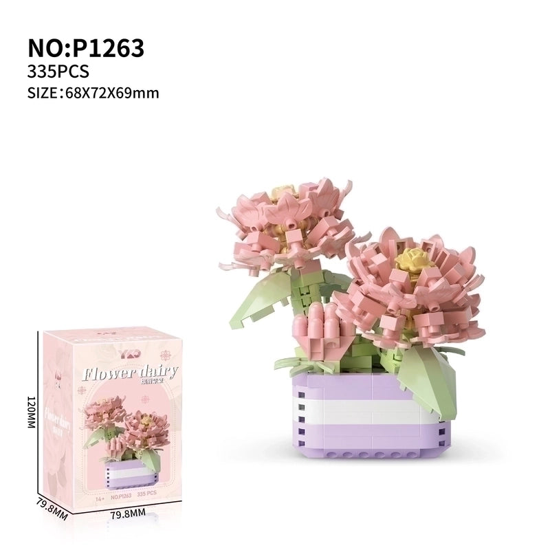 Building Toys Flower Plastic Toys