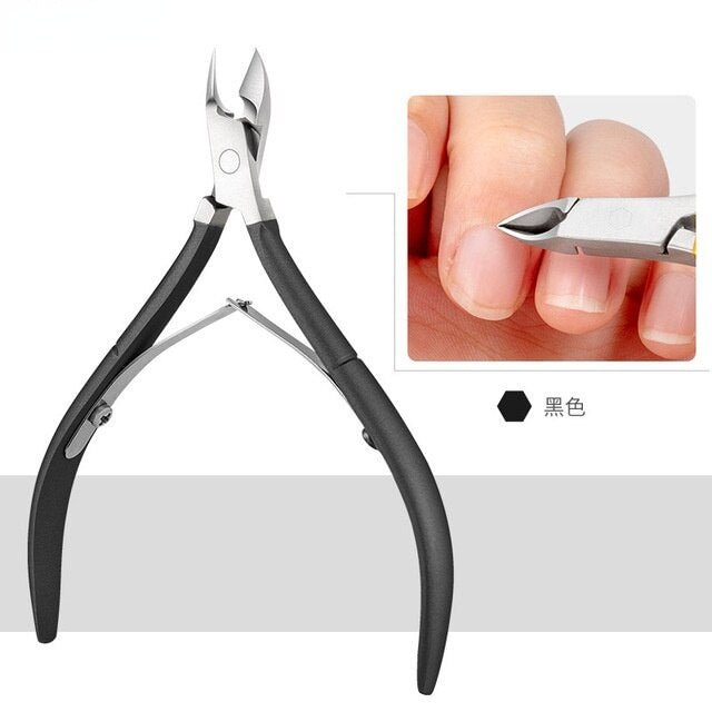 Professional Nail Cuticle Scissor Fingernail Cuticle Nipper Trimming Stainless Steel Cuticle Cutter For Nail Salon Supplies Tool