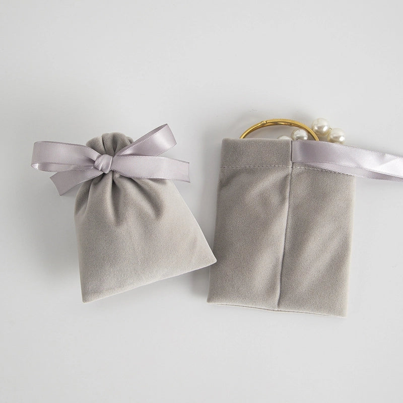 1 Piece Cloth Minimalist Daily Solid Color Jewelry Packaging Bags