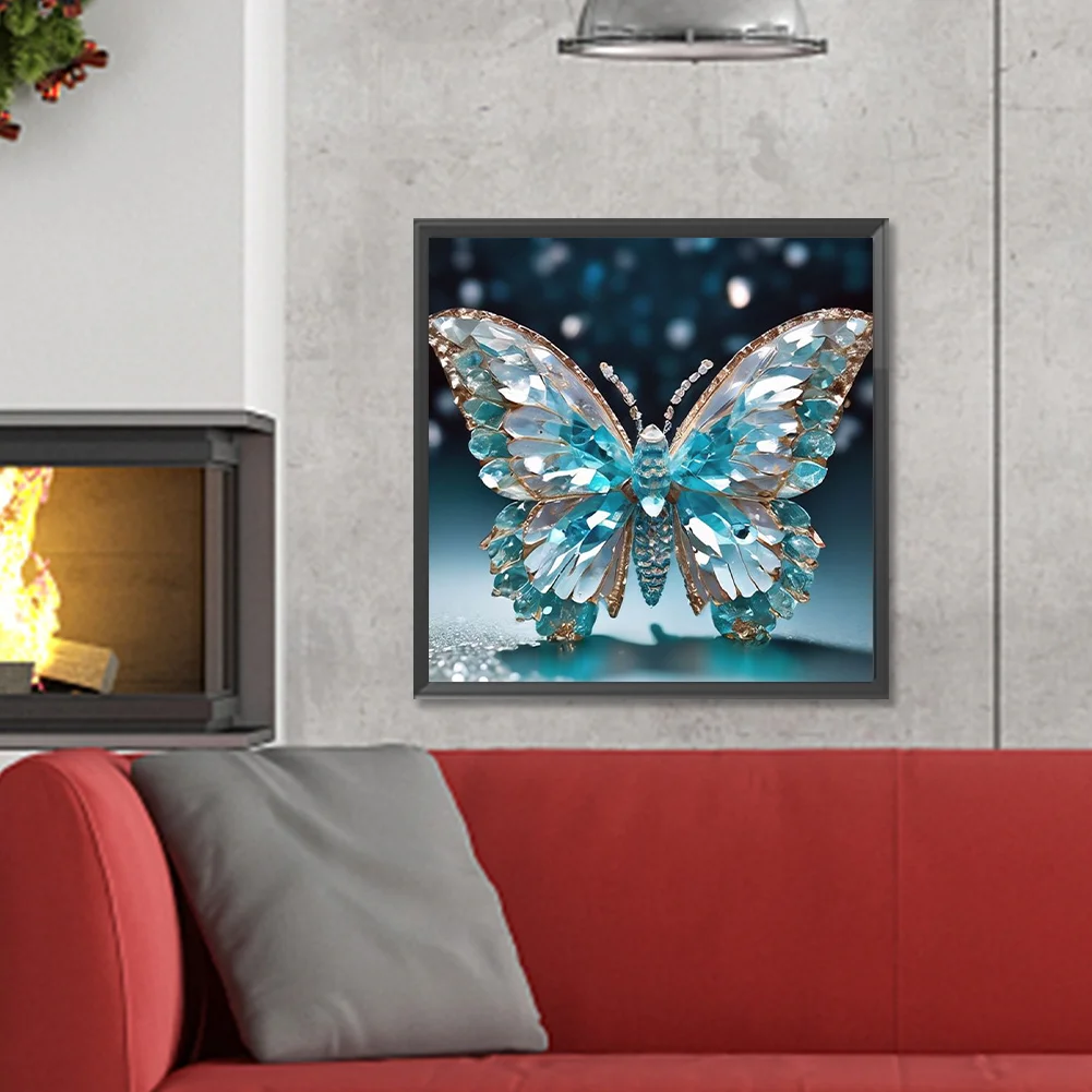 Diamond Painting - Full Round Drill - Butterfly(Canvas|30*30cm)