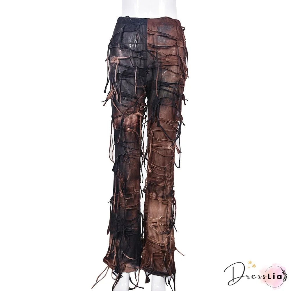 Fringed Casual Pants