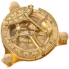 Pure Copper Brass Sundial Compass Retro Outdoor Portable Mini Compass