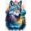 The Wolf And Forest-11CT Stamped Cross Stitch 40*60cm/15.75*23.62in  tapestrymarket