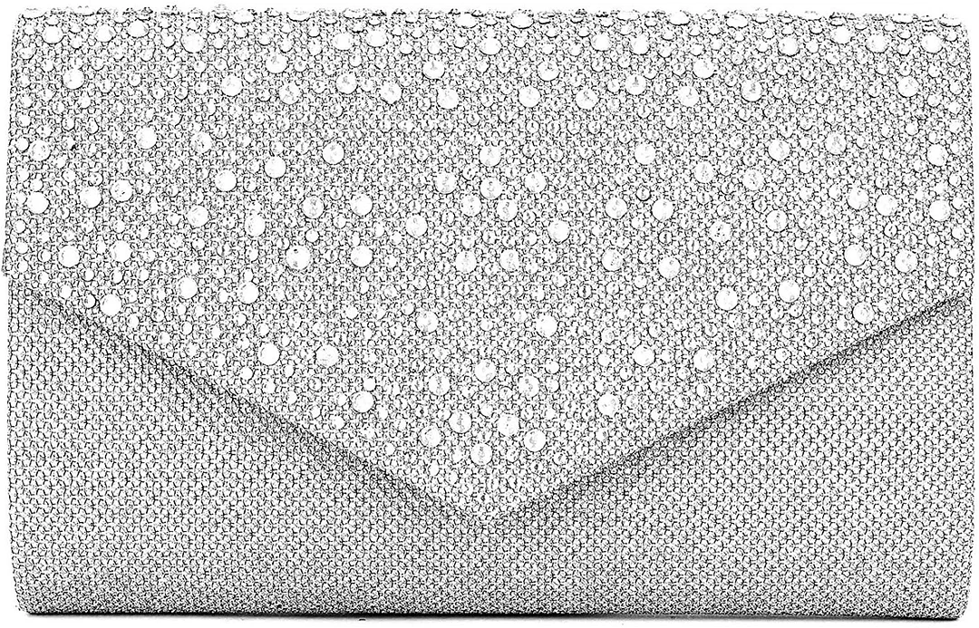 Women Evening Bag Clutch Rhinestone Envelope Party Handbag Bridal Prom Purse