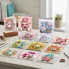 Flower Goblin Folded Diamond Art Greeting Cards DIY 12 Pack with Envelopes